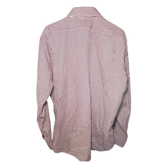 Polo Ralph Lauren Mens Regent Classic Fit Red & White Striped Button-Up - Picture 3 of 6